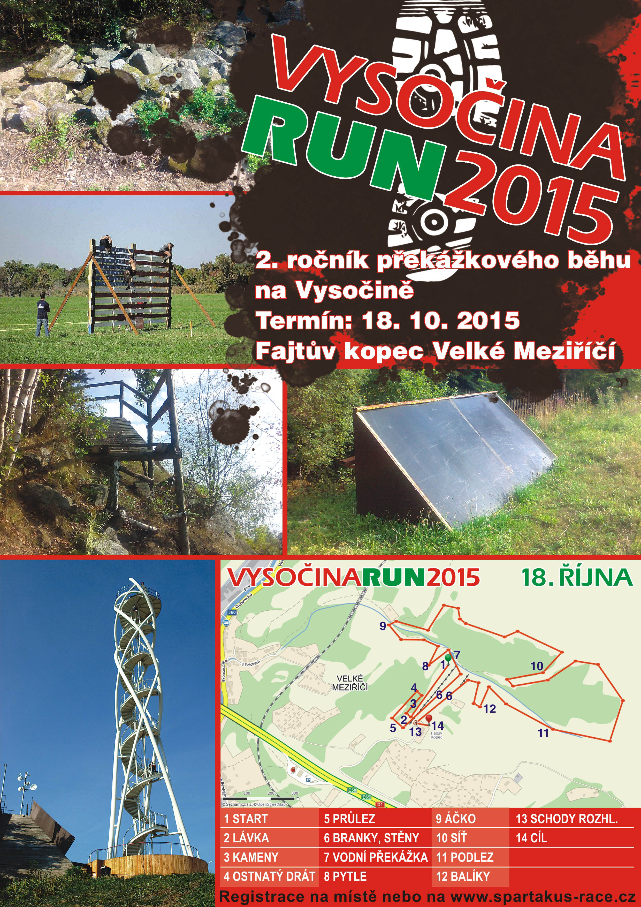 Pozvánka na VYSOČINA RUN 2015 na Fajtově kopci